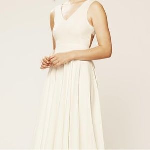 NWT SJP by Sarah Jessica Parker White Bow Tie Dress